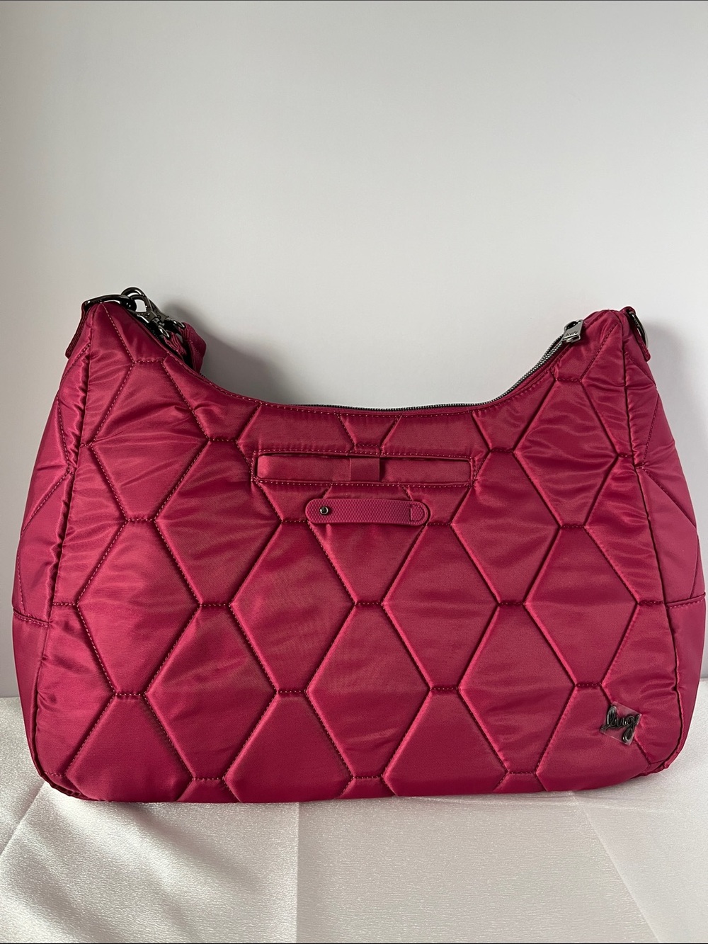 LUG - Winger Hobo Bag in Raspberry